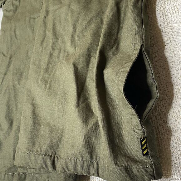 BRAZOS WORK FORCE Jacket Green Twill Flannel Lined Snap Outdoor Mens 2XL XXL - Picture 8 of 12